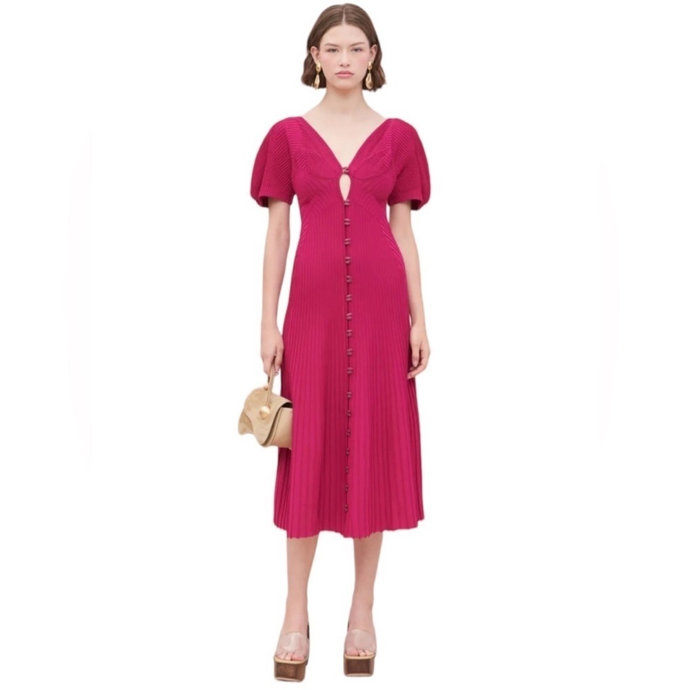 Cult Gaia Halsey Knit Dress Sz M